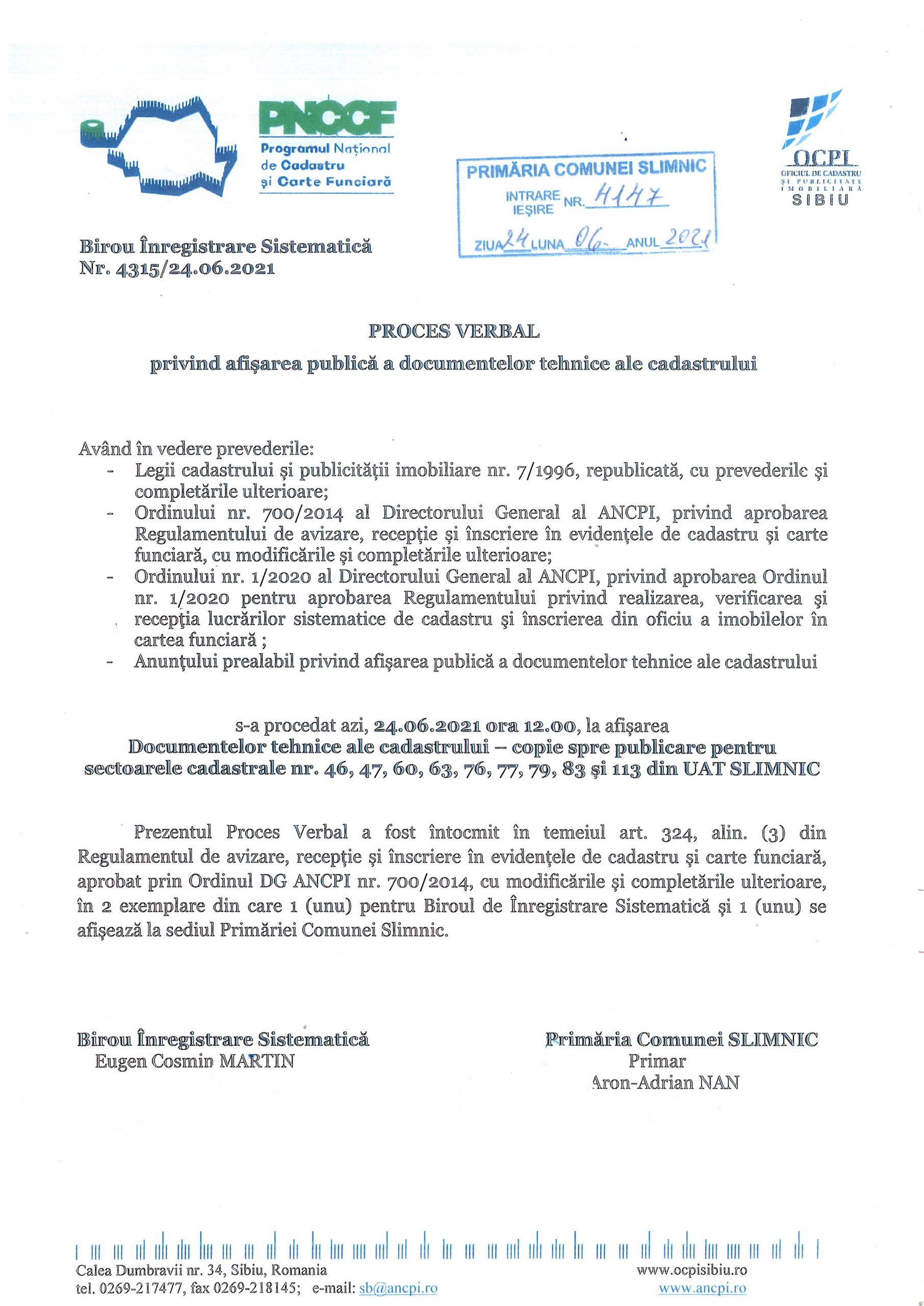 Chewing gum Notebook Afford ANUNȚ – PROGRAMUL NAȚIONAL DE CADASTRU ȘI CARTE FUNCIARĂ (PNCCF) | Primăria  Comunei Slimnic - judeţul Sibiu